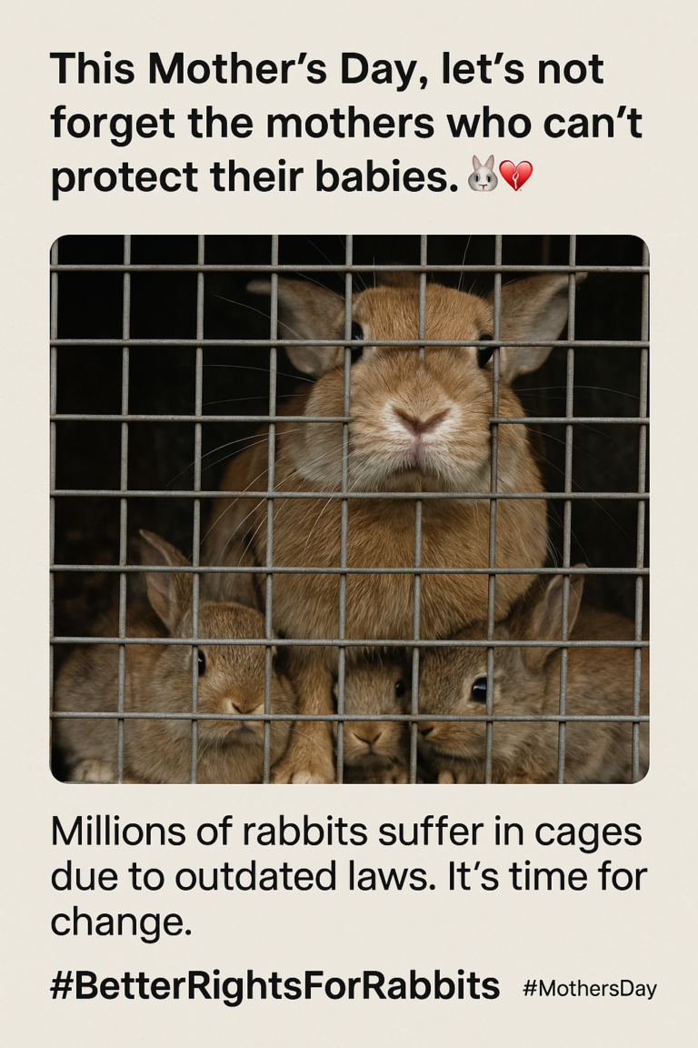 🐰 Promise Her & Her Family a Safe, Happy Life—Better Rights for Rabbits Must Happen!
