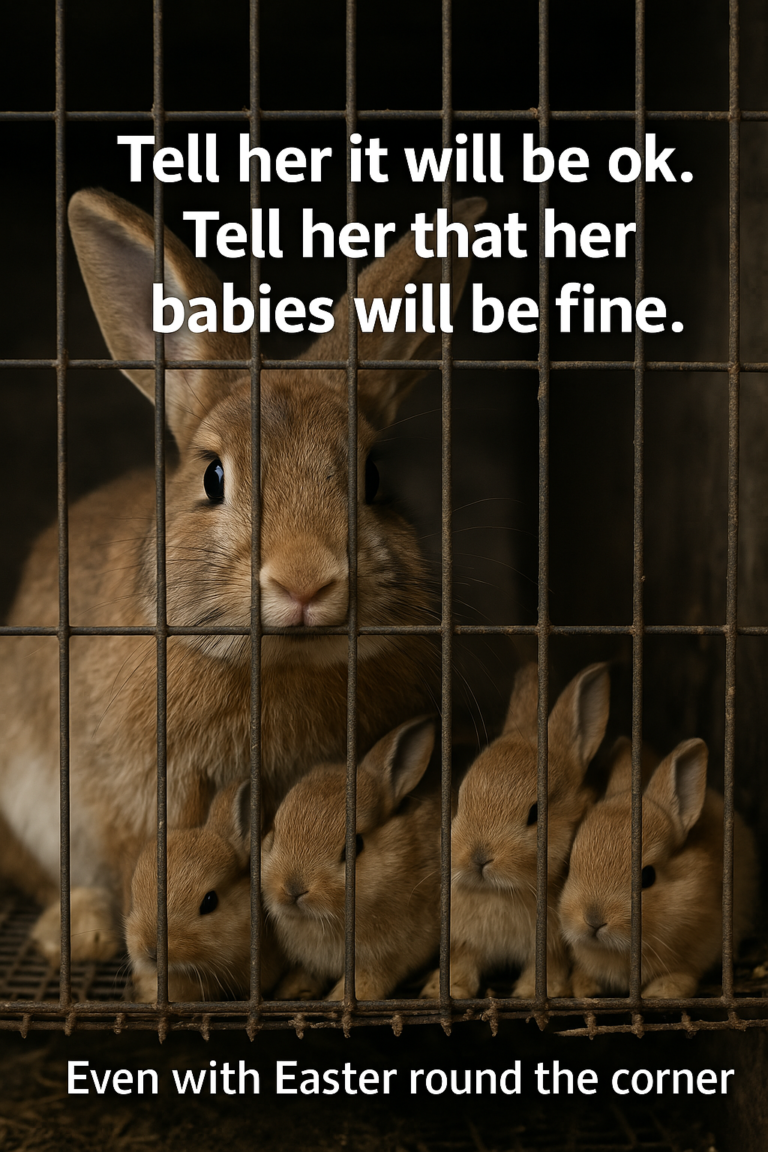 🆘 Tell Her It Will Be OK. Tell Her That Her Babies Will Be Fine—Even With Easter Round the Corner.
